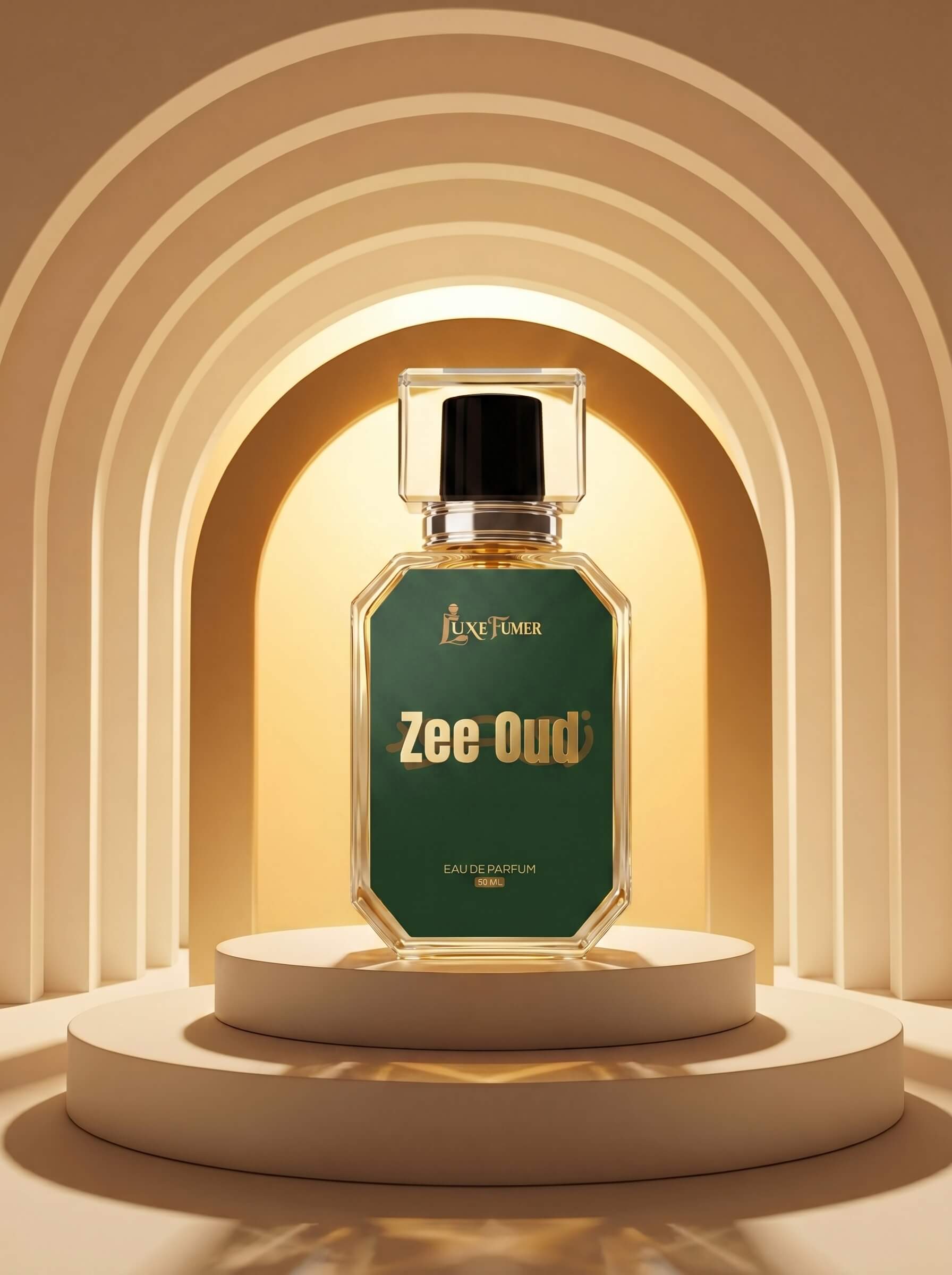 Zee Oud premium Eau De Parfum 50ml bottle by Luxe Fumer